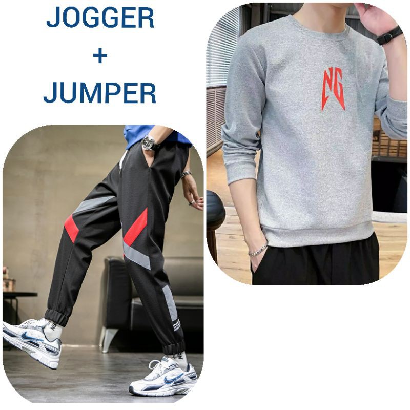 SWETER JOGGER SET / ONE PAIR / mr.GO / ASGARD777