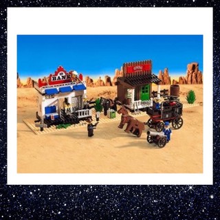 [มือ 2 ของแท้ สภาพดี] LEGO 6765 (year 1996): Western Cowboys - Gold City Junction / ไม่มีกล่อง