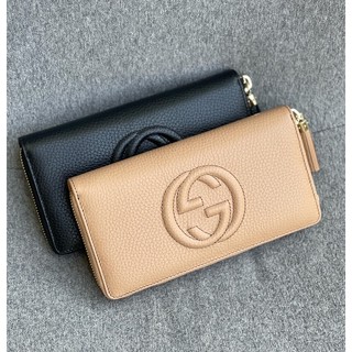 (ผ่อน0%)📌แท้💯 กระเป๋าสตางค์กุชชี่ New Gucci soho  zippy wallet