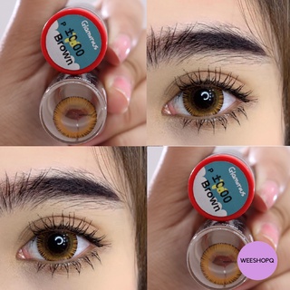 glamorous brown (pitchylens) คอนเเทคเลนส์ บิ๊กอาย ลายฮิตใน Tiktok ตาหวาน โต  ตัดขอบ เเฟชั่น/สายตา