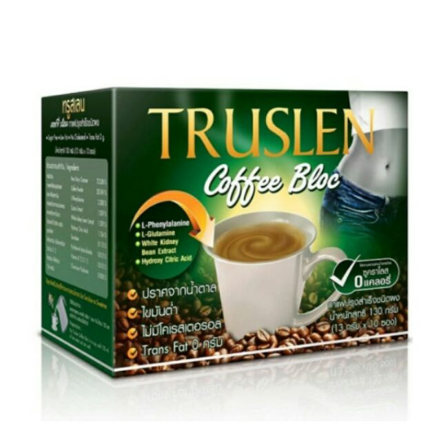 Truslen Coffee Bloc 10ซอง ทรูสเลน คอฟฟี่ บล็อก กาแฟดักจับ ...