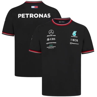 Benz-petronas F1 เสื้อแขนสั้น แบบแห้งเร็ว เกรด AAA F1 แฟชั่น สําหรับแข่งรถ