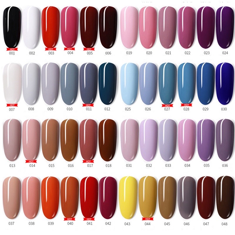 ยาทาเล็บเจล 001-044 Oute สีเจลทาเล็บ สีเจล สีทาเล็บเจล ติดทนนาน เม็ดสีแน่น พร้อมส่ง!7.3ml
