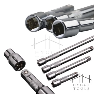 ประแจข้อต่อบล็อก 1/2”(4หุน) ,1/4”(2หุน) , 3/8"(3หุน)ข้อต่อบล็อค ข้อต่อลูกบล็อก ด้ามขันบล็อค