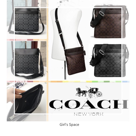 (ของแท้ 100%) Coach 71764 71877 71765 classic / กระเป๋าสะพายผู้ชาย / กระเป๋าสะพายข้างผู้ชาย / ประเภท