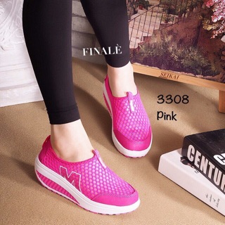 Codeลด100:basl]🔥 รองเท้าผ้าใบ สลิปออน พร้อมส่ง! L8654