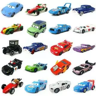 โมเดลรถยนต์Pixar Cars Mcqueen รถแข่ง Diecast 1 : 55