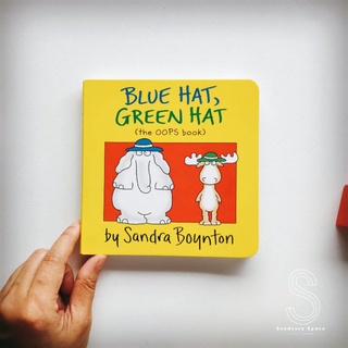 [พร้อมส่ง] นิทานบอร์ดบุคภาษาอังกฤษ Blue hat, Green hat by Sandra Boynton