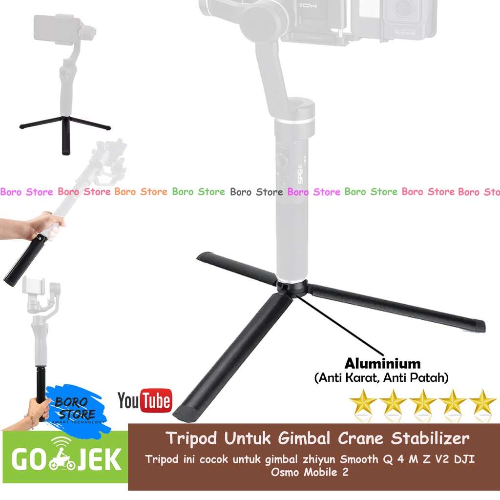 ขาตั้งกล้อง Gimbal Stabilizer Zhiyun Crane Smooth Q 4 M Z1 Z V2 DJI Osmo Mobile 3 Feiyu Tech Vimble