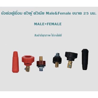 Male &amp; Female25mm.ข้อต่อตู้เชื่อม ตัวผู้ ตัวเมีย ขนาด 25มม. Male &amp; Female