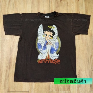 BETTY ANGELES VS DEVILS งายฟอกสโนว์ด่าง เสื้อลายการ์ตูน เสื้อวง เสื้อทัวร์