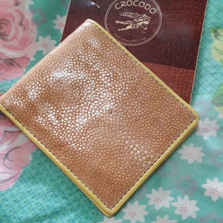 Alligator skin กระเป๋าสตางค์ใบสั้น หนัง แบบพับ แฟชั่นสำหรับผู้ชาย