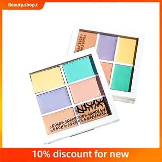 【 Beauty Shop 】 NYX Six-Color คอนซีลเลอร์ 6 สี 6 สี Concealer