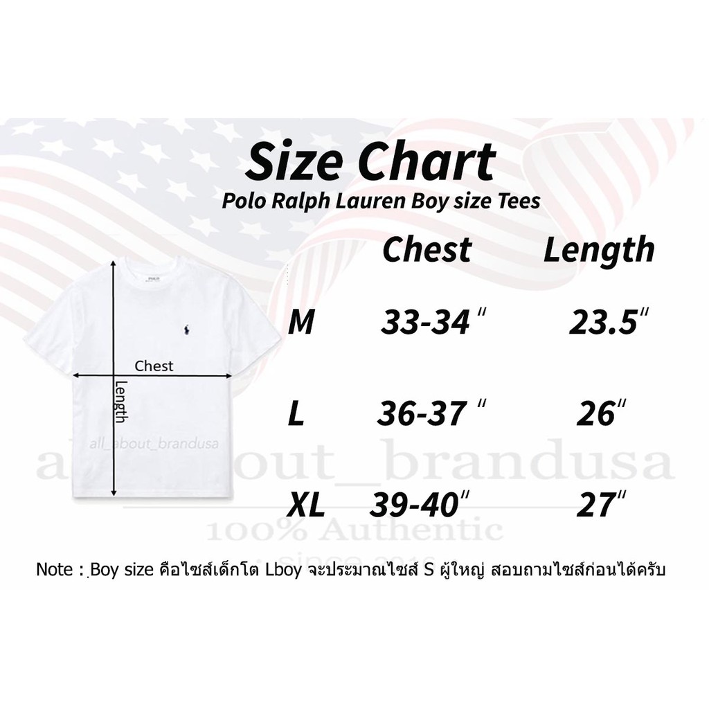 polo ralph lauren t shirt size chart