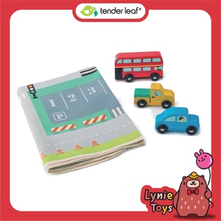 Tender Leaf Toys  ของเล่นไม้ ของเล่นเสริมพัฒนาการ ชุดพรมในเมือง Town Playmat