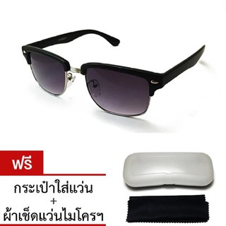 VINTAGE GLASSES Retro Glasses Frame แว่นตาวินเทจ CMSM-323 Black/Black