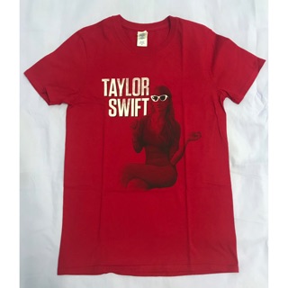 ผ้าฝ้ายแท้star tshirtเสื้อยืด เทย์เลอร์ สวิฟต์ Taylor Swift อัลบั้ม RED ไซส์ Sall sizes-5xl