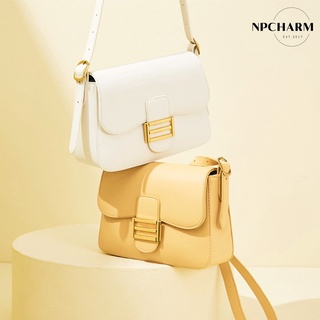 Flap Bag [#NPCFP03] กระเป๋าสะพายข้าง รุ่นนี้สีน่ารักมากๆ ดีเทลสายสะพายปรับสั้น-ยาวได้ สะพายได้ 2 แบบ