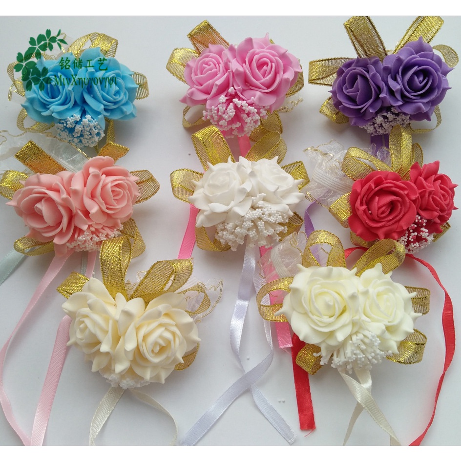 สร้อยข้อมือโฟม รูปดอกกุหลาบ สําหรับเพื่อนเจ้าสาว เพื่อนเจ้าสาว - รูปที่ 2