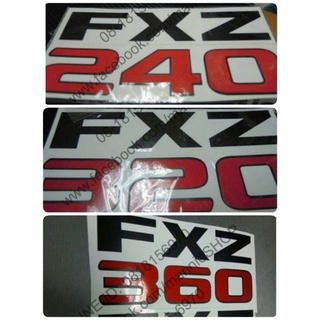 สติ๊กเกอร์ตัดคอมสะท้อนแสง ติดรถ isuzu rocky คำว่า FXZ240 , FXZ320 , FXZ360 sticker ติดรถ แต่งรถ อีซูซุ ติดรถบรรทุก