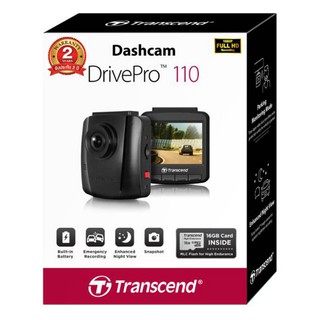 💥💥พร้อมส่ง💥💥  Transcend กล้องติดรถยนต์ DrivePro 110 + MicroSD 32GB 🚩🚩รับประกัน 2 ปี🚩🚩