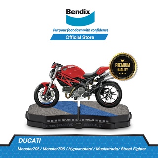 Bendix ผ้าเบรกมอเตอร์ไซค์ DUCATI Monster795,796 / Hypermotard / Mustistrada / Street Fighter ดิสเบรคหน้า+หลัง MD39,MD40