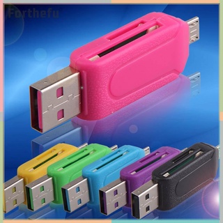 ❃❃Dual USB Plug OTG SD TF ตัวอ่านการ์ด For Smartphone Computer❃❃