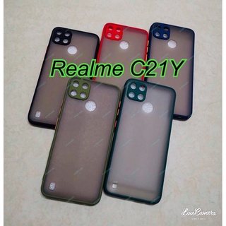 ***RealmeC21y ***พร้​อมส่งในไทย เคสขอบนิ่มหลังแข็งขุ่นคลุมกล้อง For Realme C21Y / RealmeC21Y