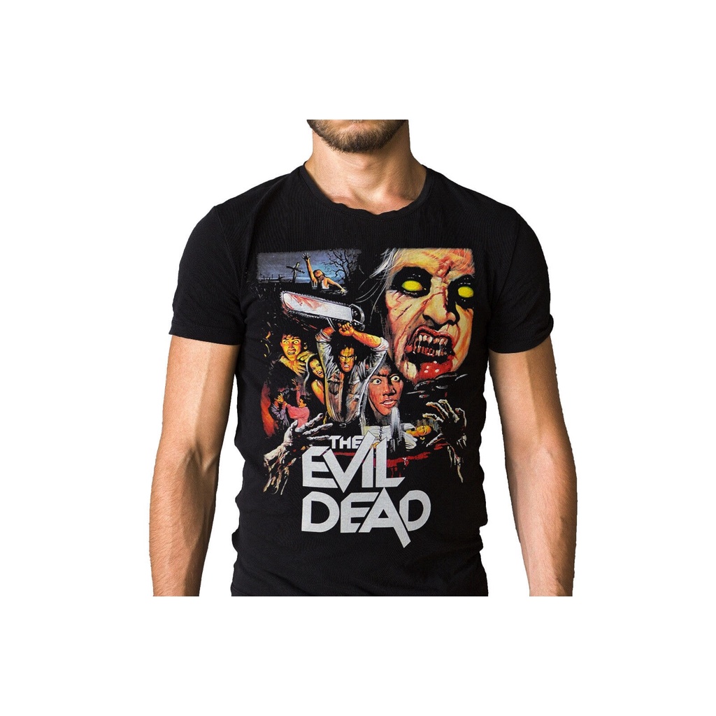[COD]เสื้อยืด พิมพ์ลายโปสเตอร์ภาพยนตร์ The Evil Dead 1981