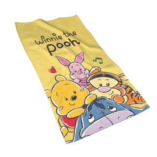 ผ้าขนหนูไฟเบอร์ พิมพ์ลาย Disneys Winnie The Pooh ขนาด 27.5*15.7 นิ้ว แฟชั่นสําหรับผู้ชาย และผู้หญิง