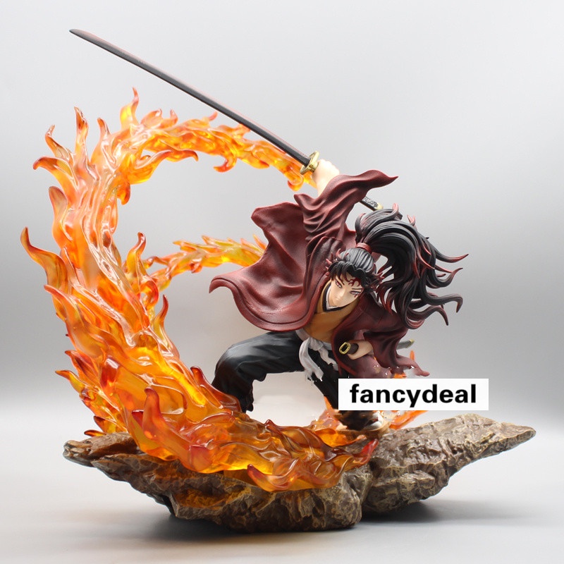 Anime Demon Slayer: Kimetsu ไม่มี Yaiba GK Tsugikuni Yoriichi พร้อมไฟ PVC รูปปั้นรูปสะสมตุ๊กตาของขวั