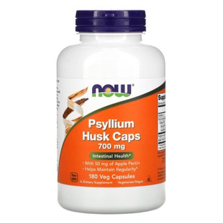 Now Foods, Psyllium Husk Caps, 700 mg [ 180 Veg Capsules ]