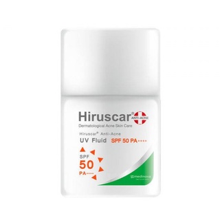 Hiruscar Anti Acne UV Fluid SPF 50 PA ++++ ฮีรูสการ์ ครีมกันแดด สำหรับผู้มีปัญหาสิว สิวอุดตัน ขนาด 25 กรัม 18244