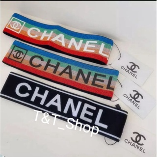 พร้อมส่งค่ะ ยางยืดคาดผม ผ้าคาดผม คาดผมแฟชั่น CHANEL