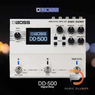 Boss DD-500 Digital Delay  คุณภาพเสียงสตูดิโอระดับ AD/DA 32 bit รุ่นแรกในตลาดพร้อมการประมวลผลที่ 32bit ของแท้ประกันศูนย์