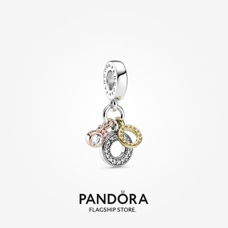 Pandora จี้รูปโมโนแกรม สามตัว และโลโก้ ของขวัญวันเกิด สําหรับสุภาพสตรี p825