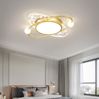 โคมไฟเพดาน LED รูปดาวเคราะห์ แบบเรียบง่าย สไตล์นอร์ดิก สําหรับตกแต่งเพดานห้องนอนเด็ก