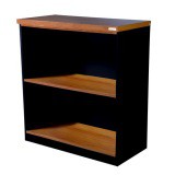 Kshop998 ตู้เอกสารโล่ง 2ชั้น รุ่น TL-2/M - สีดำ/เชอร์รี่