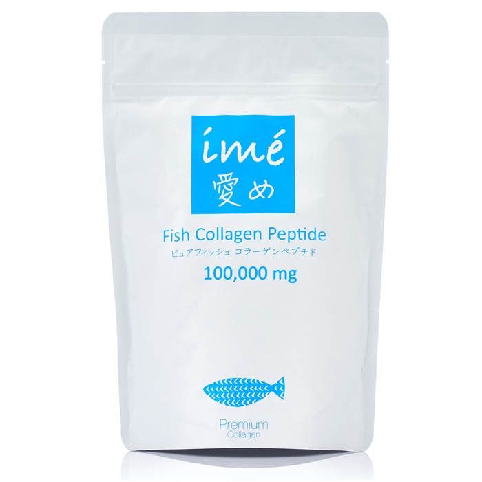 ime' Fish Collagen Peptide 100,000 mg. ไอเม่ คอลลาเจนเปปไทด์ จากปลาน้ำจืด 100,000 มก. | 100 กรัม