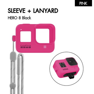 GoPro Sleeve + Lanyard (HERO8 Black) Electric Pink