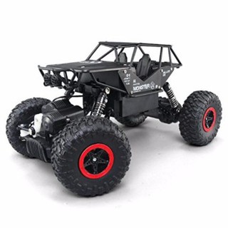 รถไต่หินบอดี้โลหะ 4WD Alloy Monster Rock Crawler - Black