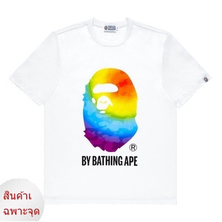 Bape ROCKY เสื้อยืดแขนสั้น ผ้าฝ้าย ทรงหลวม แฟชั่นฤดูร้อน สําหรับผู้ชาย