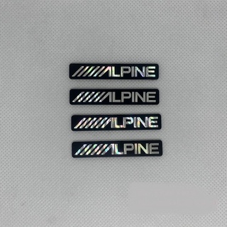 โลโก้ติดลำโพงalpine4ชิ้น