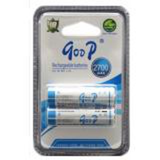 ถ่านชาร์จ GP-2700 ไซส์ AA 2700 mAh 1.2V X 2 ก้อน(White )