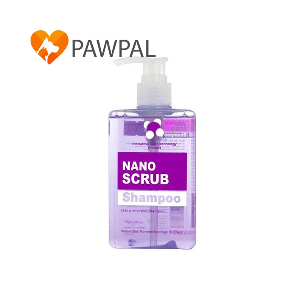 Nano Scrub Shampoo 280 ml Vet Planet แชมพู นาโน สครับ สูตรอ่อนโยน สัตว์เลี้ยง สุนัข แมว dog cat (1 ข