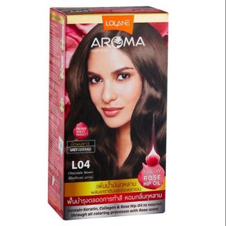 สีโลแลน อโรมา L04 สีช็อคโกแลต บราวน์