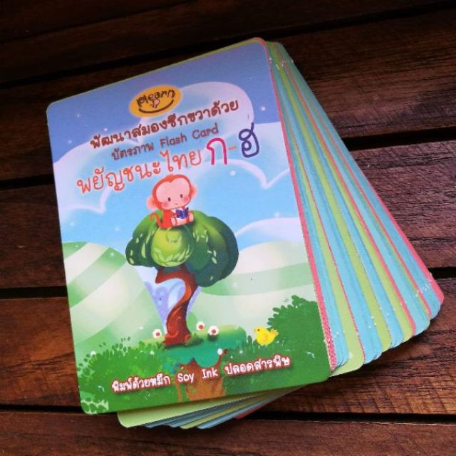 Plearn บัตรภาพ Flash Cards ก-ฮ