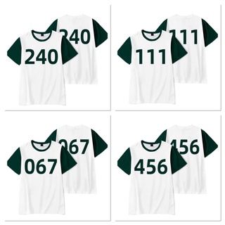 มีพร้อมส่ง เลข 199 L และ 240 S (Squid Game เสื้อยืดคอกลม T-shirt Park Haixiu Korean Drama Same Style )🔥🐙🐙