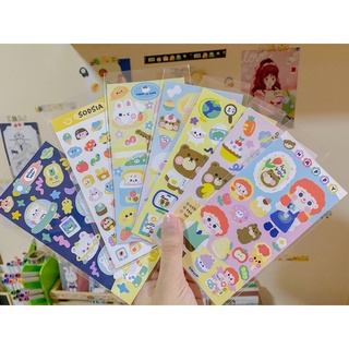 🌈stickers diecut ขนาด7*14✨ สติกเกอร์ตกแต่ง