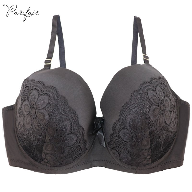 Parifairy 42-48 DDD F DDDD G Plus ขนาด Bra สําหรับผู้หญิงขนาดใหญ่ Full Cup ดอกไม้ลูกไม้ Unlined Push